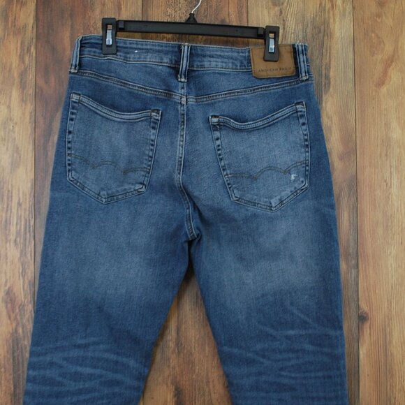 American Eagle Men's Next Level AirFlex Dad Jean Distressed Jeans 34x32   -mw9h - Picture 4 of 7